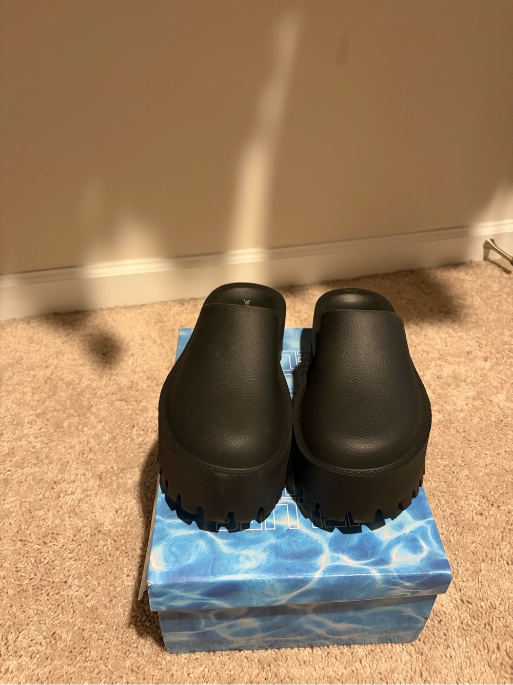 Jeffrey Campbell Black Platform Clogs